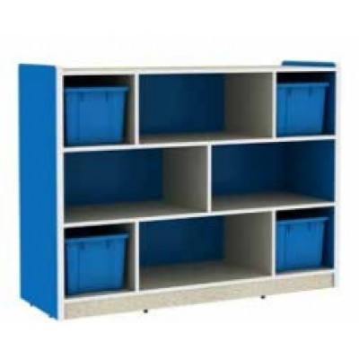 وحدة تخزين 8 فتحات مربعة أزرق - أساسي وحدة تخزين 8 فتحات مربعة أزرق - أساسي