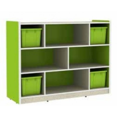 وحدة تخزين 8 فتحات مربعة أخضر - أساسي وحدة تخزين 8 فتحات مربعة أخضر - أساسي