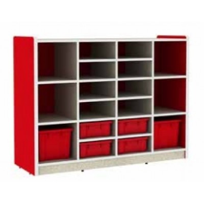 وحدة تخزين 18 فتحة أحمر - أساسي وحدة تخزين 18 فتحة أحمر - أساسي