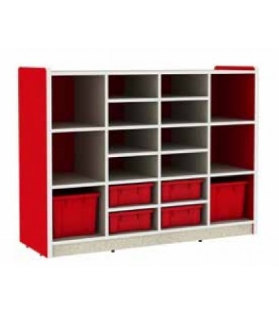 وحدة تخزين 18 فتحة أحمر - أساسي