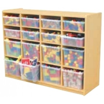 وحدة تخزين وسائل 16 فتحة - 8 صندوق تخزين شفاف وحدة تخزين وسائل 16 فتحة - 8 صندوق تخزين شفاف