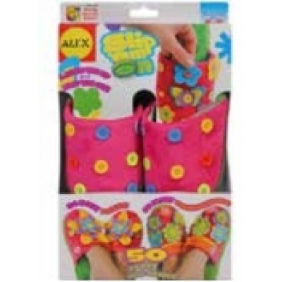 حذاء المنزل المرح مع 50 قطعة للتزين