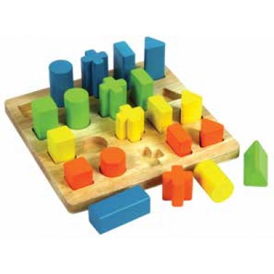 لوحة ترتيب الاشكال والالوان الكبيرة