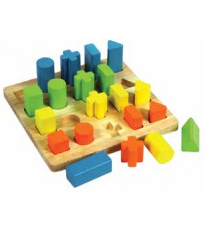 لوحة ترتيب الاشكال والالوان الكبيرة