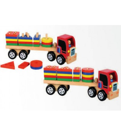 شاحنة ترتيب الاشكال الملونة