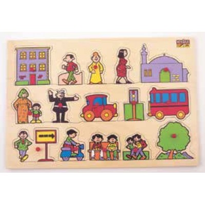 ألعاب مطابقة مع خلفية - المدينة