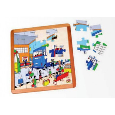 العاب تركيب وسائل النقل - محطة الحافلة