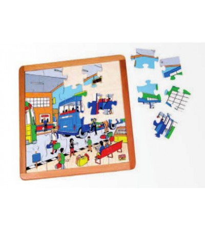 العاب تركيب وسائل النقل - محطة الحافلة