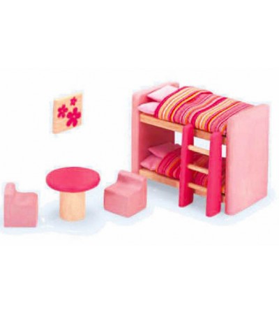 اثاث بيت الدمى - غرفة نوم الاطفال