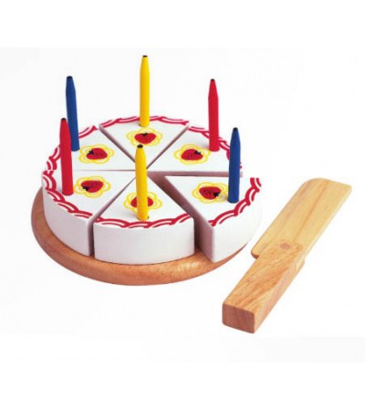 قالب الكيك مع شموع