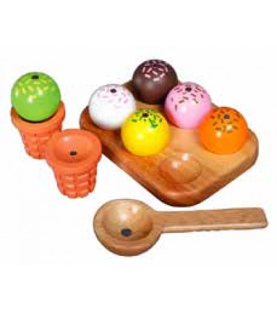 المثلجات مع قطعتين بسكويت