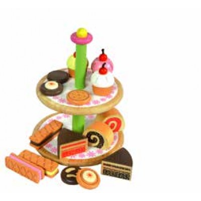 تشكيلة الكيك مع حامل