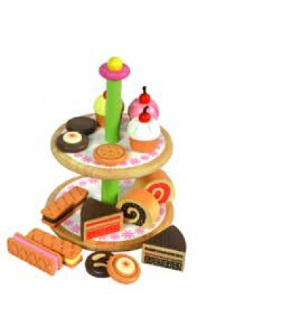 تشكيلة الكيك مع حامل