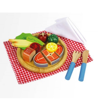 وجبة سمك السلمون