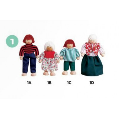 مجموعة عائلة الدمى 4 قطع 