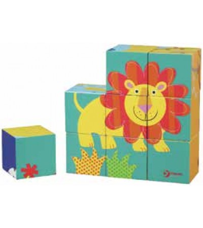 بزل المكعبات - حيوانات برية