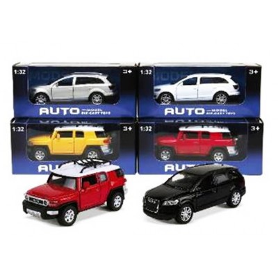 1:32 P/B METAL CAR,W/LIGHT&MUSIC4 ASST,6 SPARY COLORS,WB