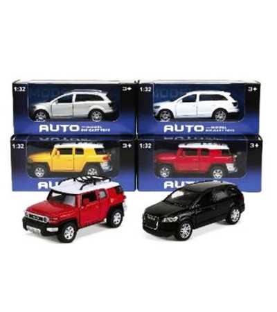 1:32 P/B METAL CAR,W/LIGHT&MUSIC4 ASST,6 SPARY COLORS,WB