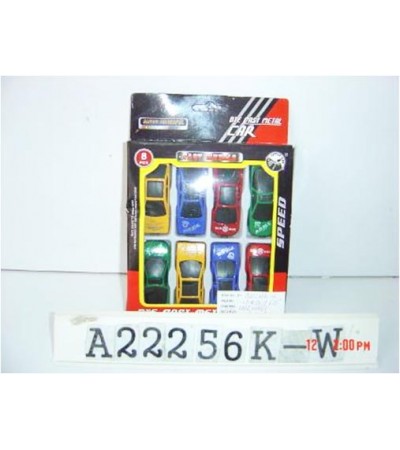 F/W DIE CAST CAR 8PCS/ W/B