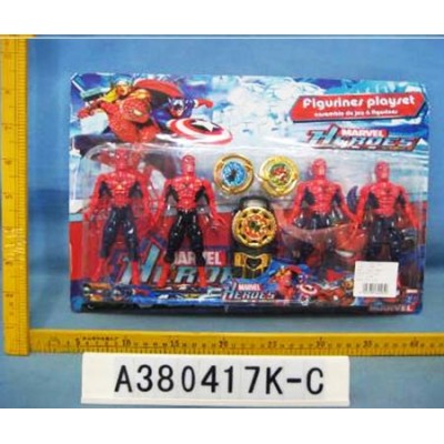 SPIDERMAN SET W/LIGHT B.C