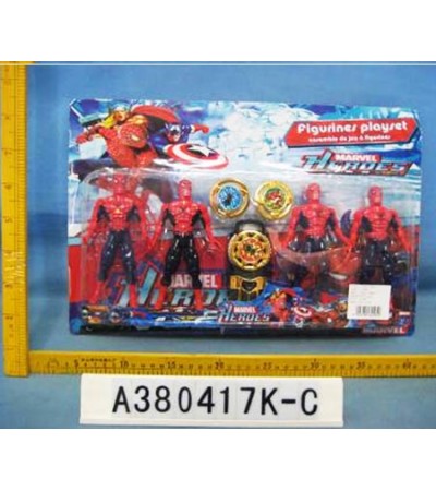 SPIDERMAN SET W/LIGHT B.C