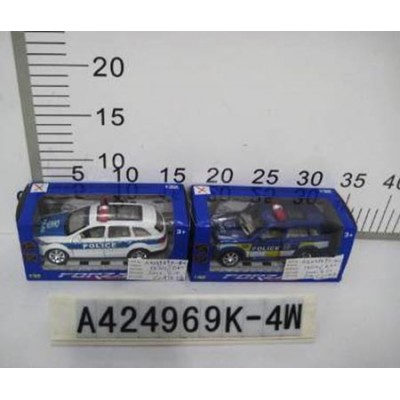 1;32 DIE-CAST POLICE CAR 4 ASST 3 COL W.BOX