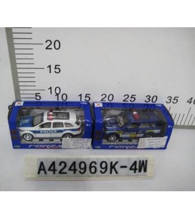 1;32 DIE-CAST POLICE CAR 4 ASST 3 COL W.BOX