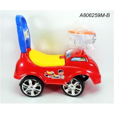 SLINGER CAR W/LIGTH&MUSIC RED/BLUE P.B