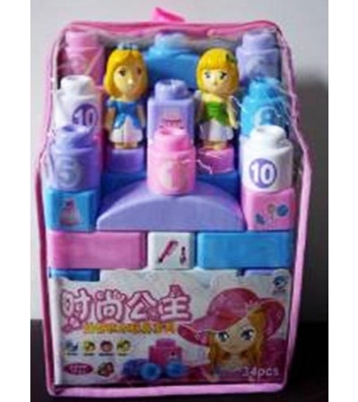 34PCS BLOCK SET PVC BAG