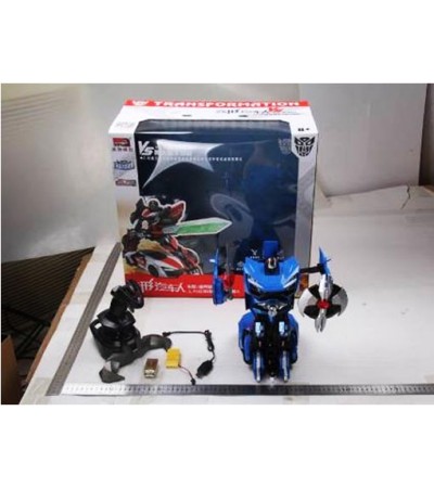 1:14 4 FUNT R/C TRANSFORMER CAR, 2.4G, W/LIGHT & USB, W.BX