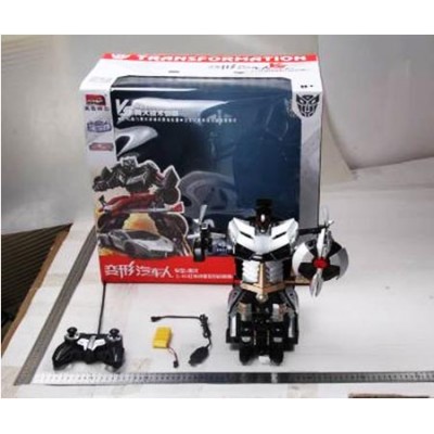 1:14 4 FUNT R/C TRANSFORMER CAR, W/LIGHT&USB, ENGLISH BOX ,W.BX